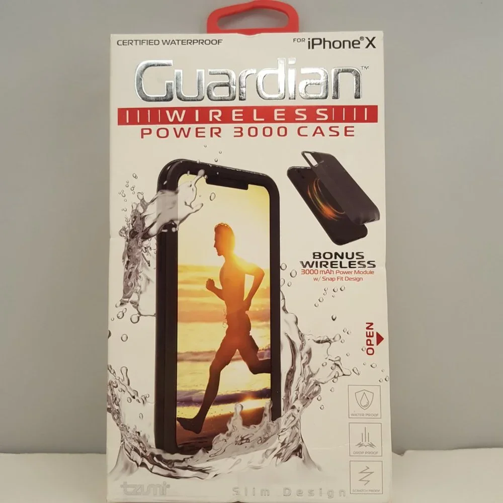 Guardian Certified Waterproof IP68 DROP & Scratch Proof Wireless Power 3000 mAh